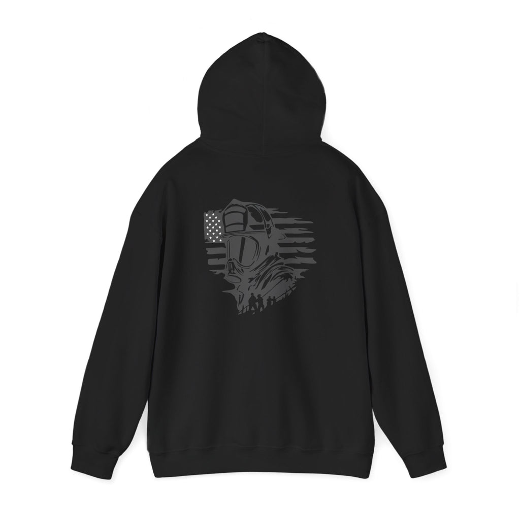 Hooded Sweatshirt - Firefighter USA Flag