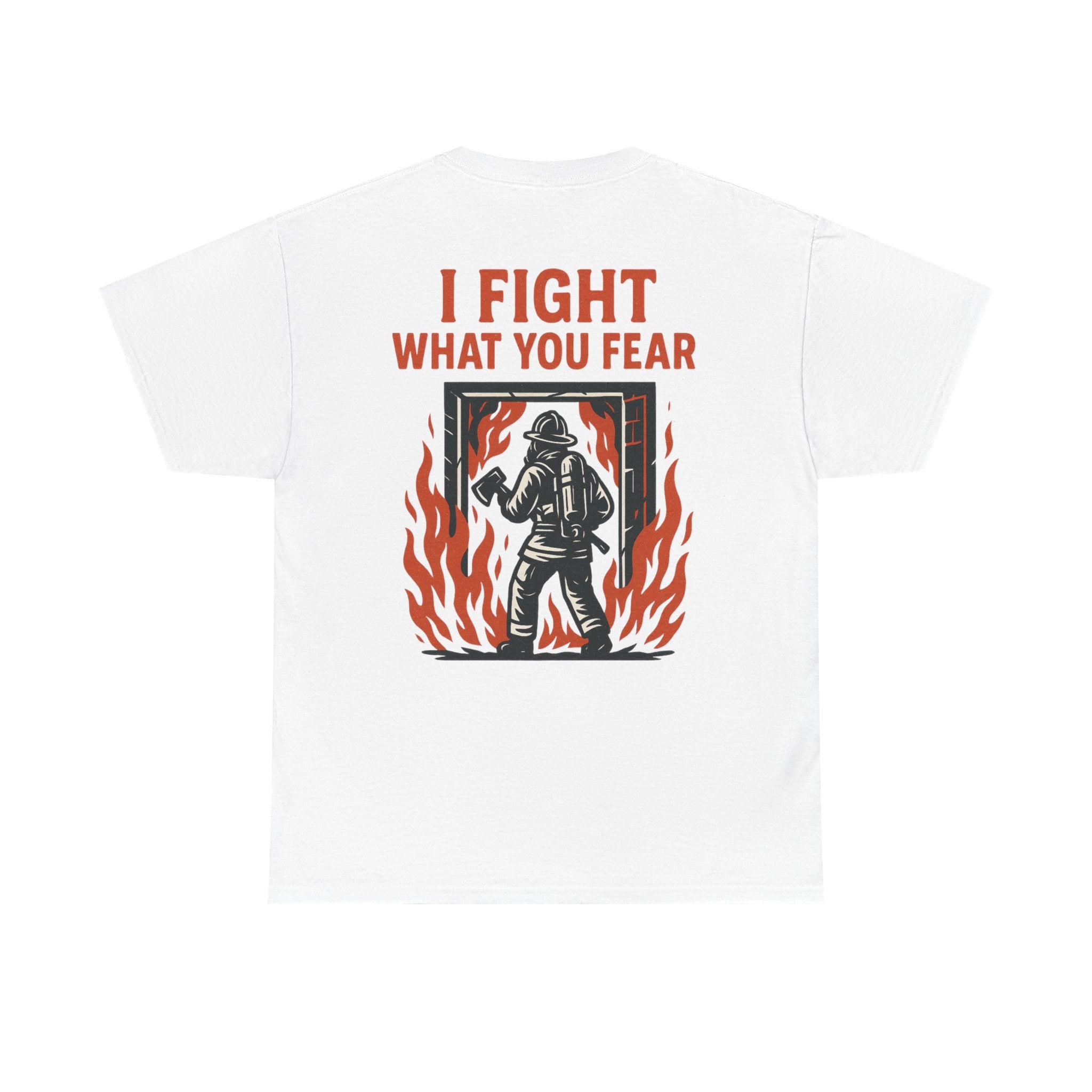 Firefighter Inspirational Tee, Unisex Cotton T-Shirt, Gift for Firefighters, Motivational Apparel, Fire Safety Awareness Shirt