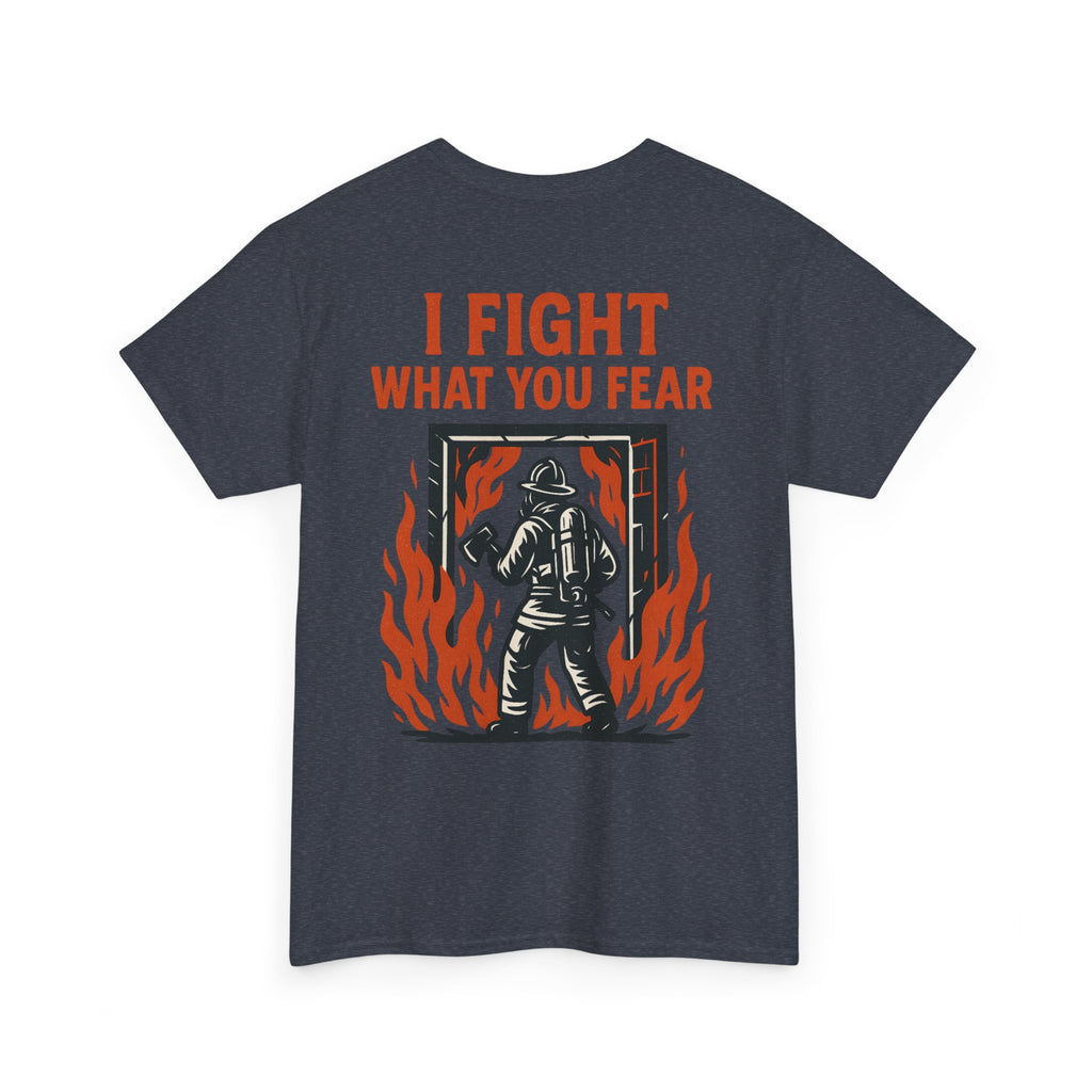 Firefighter Inspirational Tee, Unisex Cotton T-Shirt, Gift for Firefighters, Motivational Apparel, Fire Safety Awareness Shirt