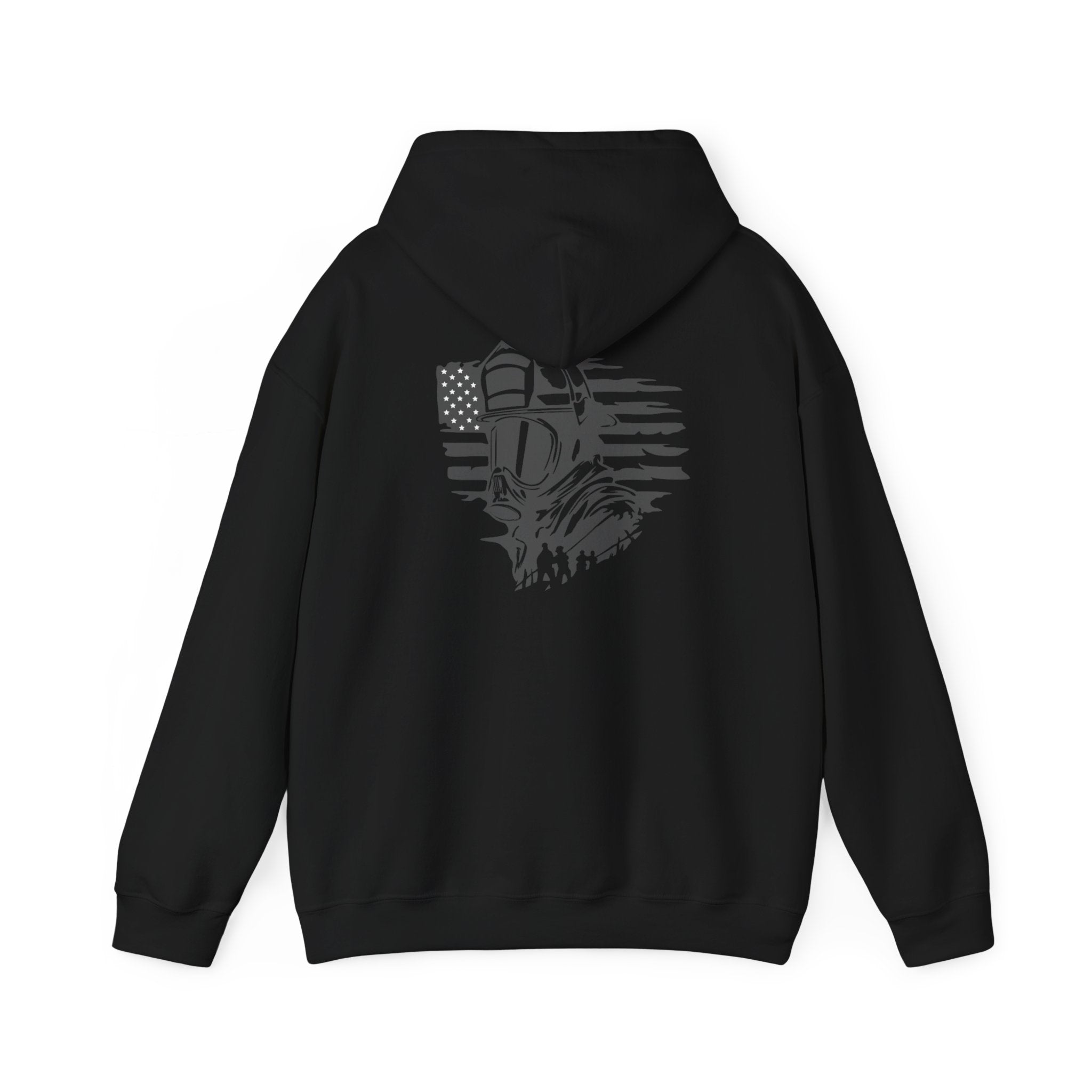 Hooded Sweatshirt - Firefighter USA Flag