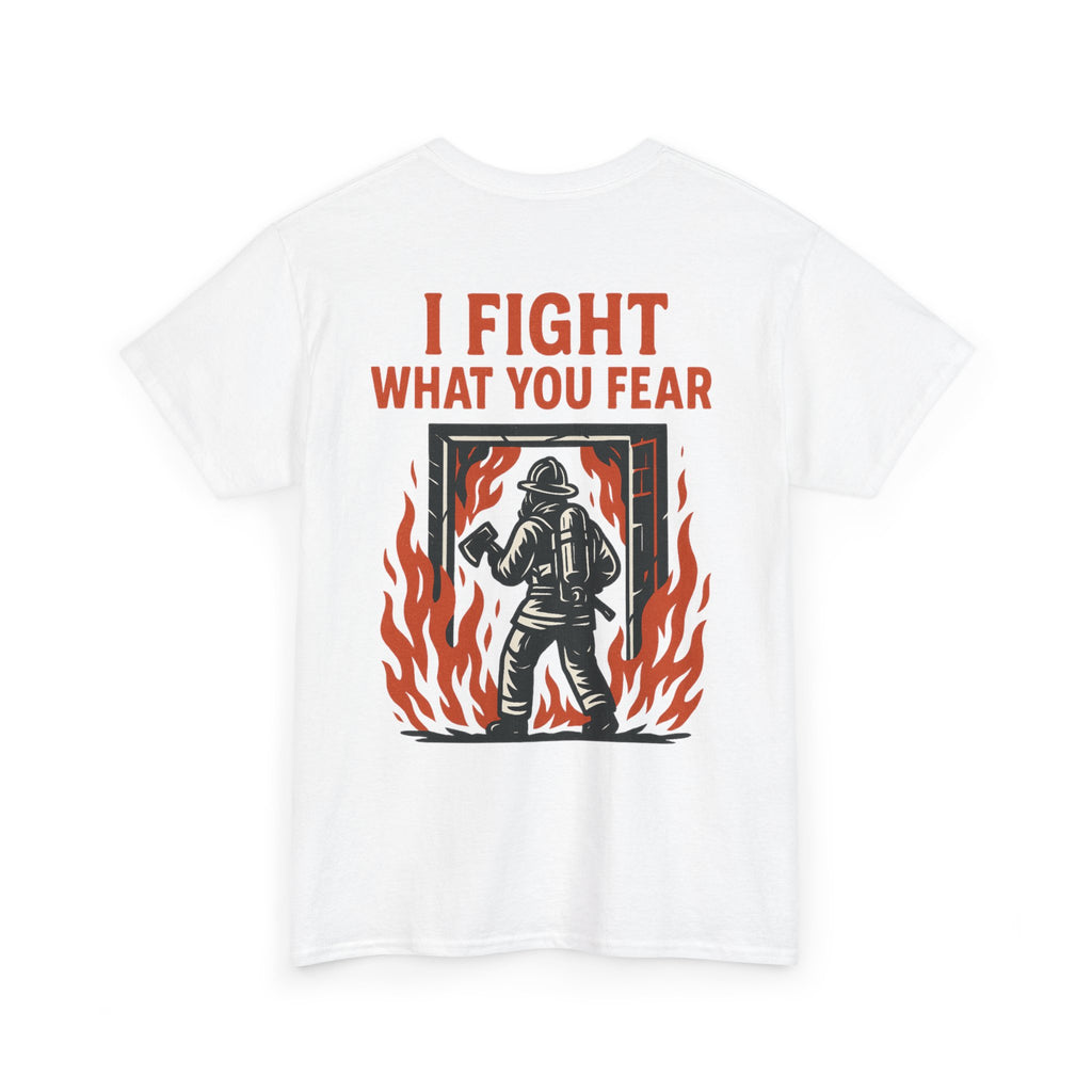 Firefighter Inspirational Tee, Unisex Cotton T-Shirt, Gift for Firefighters, Motivational Apparel, Fire Safety Awareness Shirt