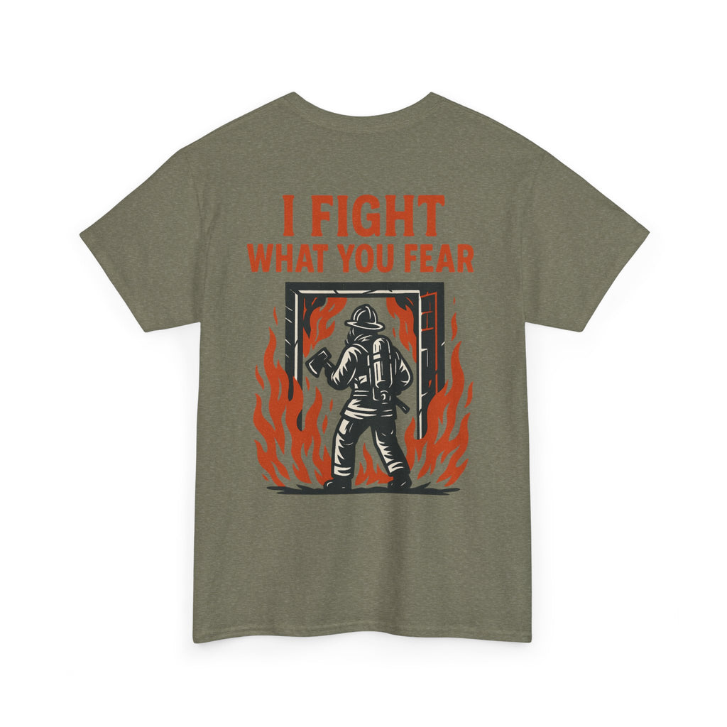 Firefighter Inspirational Tee, Unisex Cotton T-Shirt, Gift for Firefighters, Motivational Apparel, Fire Safety Awareness Shirt