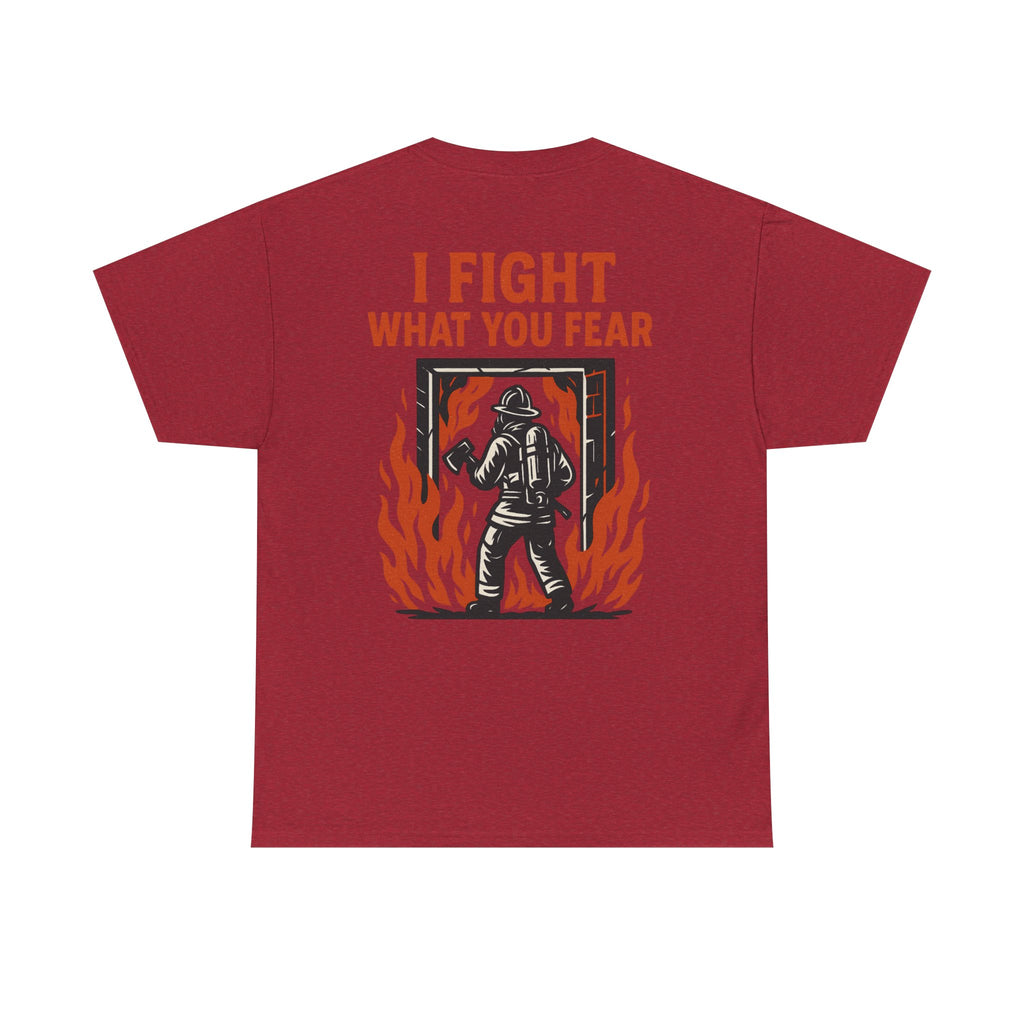 Firefighter Inspirational Tee, Unisex Cotton T-Shirt, Gift for Firefighters, Motivational Apparel, Fire Safety Awareness Shirt