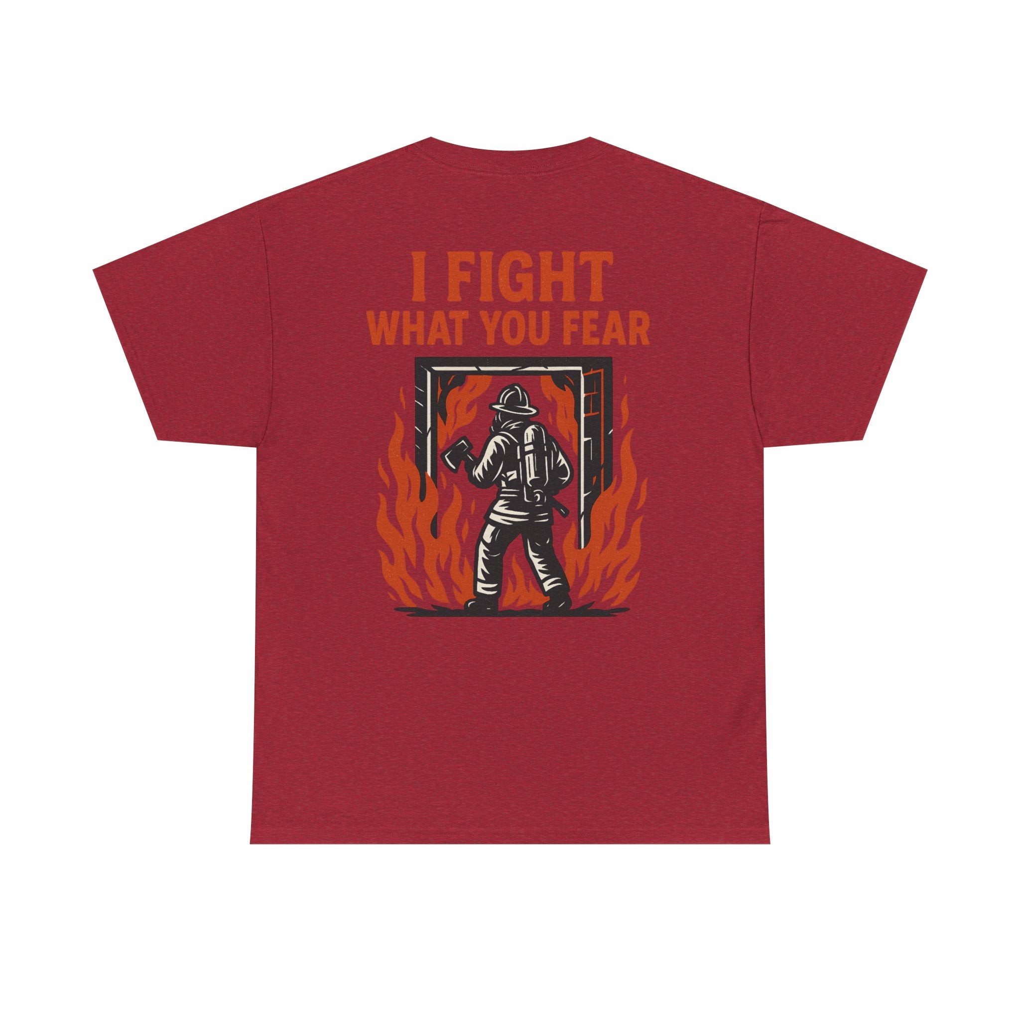 Firefighter Inspirational Tee, Unisex Cotton T-Shirt, Gift for Firefighters, Motivational Apparel, Fire Safety Awareness Shirt