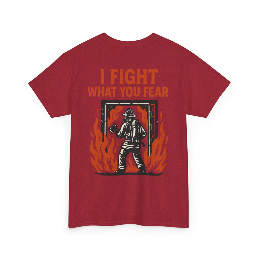 Firefighter Inspirational Tee, Unisex Cotton T-Shirt, Gift for Firefighters, Motivational Apparel, Fire Safety Awareness Shirt