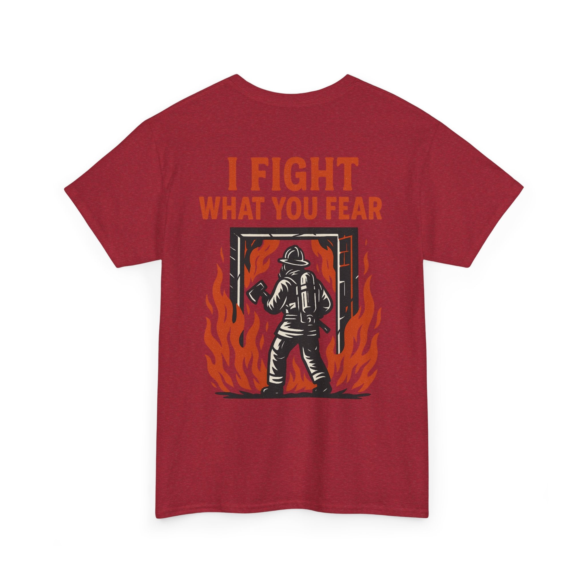 Firefighter Inspirational Tee, Unisex Cotton T-Shirt, Gift for Firefighters, Motivational Apparel, Fire Safety Awareness Shirt